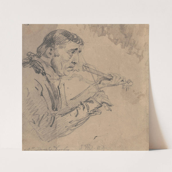 Mr. James Derby Playing the Violin by James Ward