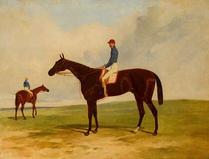 Mr. John Gully’s Andover, Alfred Day up, winner of the 1854 Derby — size preview