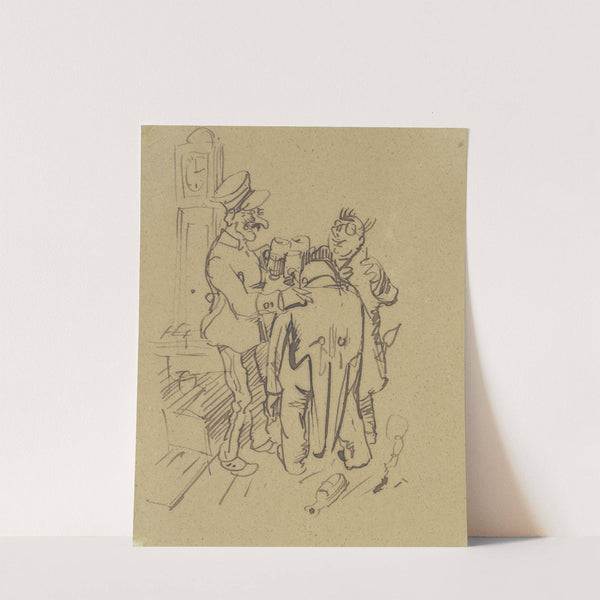 Mr. Knopp at the inn by Wilhelm Busch