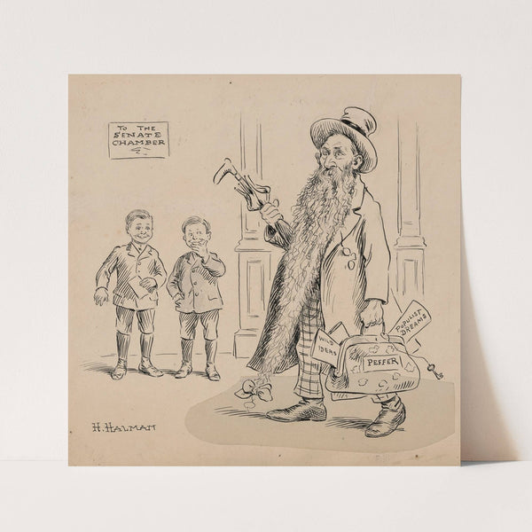 A young man in a suit and bowtie. by Harold Imbrie