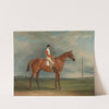 Mr Sadler&#039;s Dangerous, a chestnut racehorse with Chapple up by John Ferneley