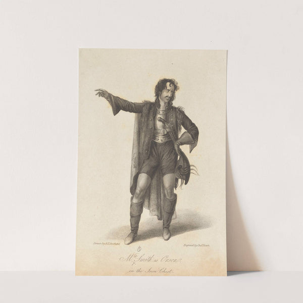 Greek warrior with the visor of his helmet drawn over his face (1812) by Thomas Hope