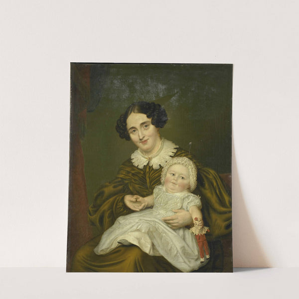 Mrs. Carp and her young Son (1830 - 1850) by Louis Moritz