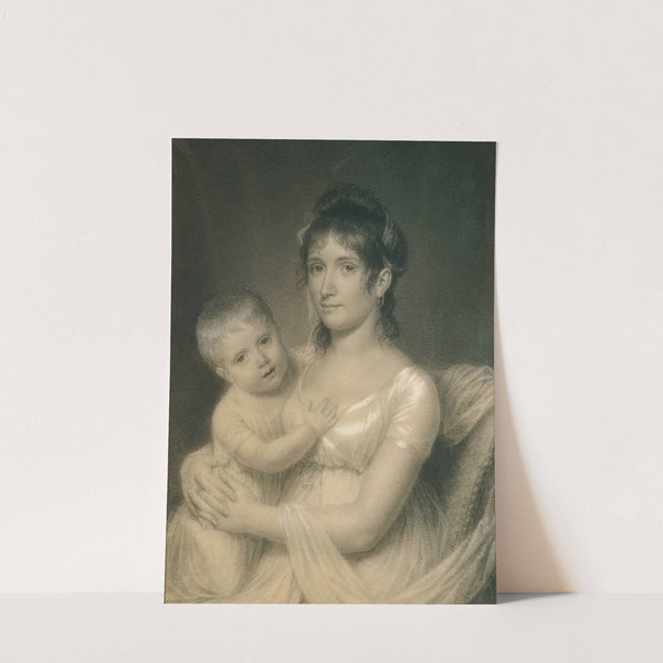 Mrs. Daniel Strobel, Jr. (Anna Church Strobel) and Her Son, George by John Vanderlyn