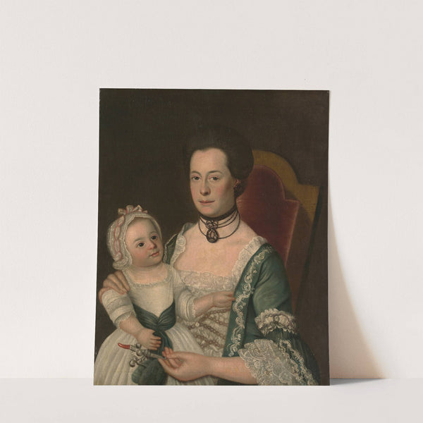 Mrs. Jacob Hurd and Child (ca. 1762) by William Johnston