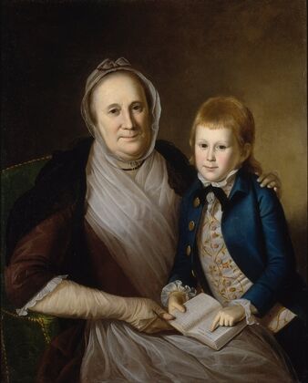 Mrs. James Smith And Grandson