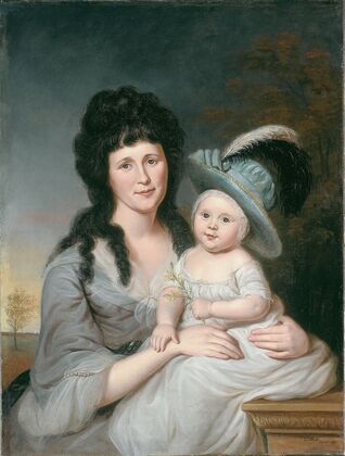 Mrs. John Nicholson (Hannah Duncan) and John Nicholson, Jr.