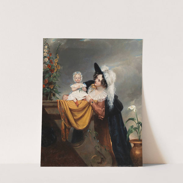 Mrs Lover and her Daughter (1830) by Samuel Lover
