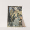 Mrs Reubell Seated In Front Of A Screen by John Singer Sargent