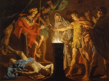 Mucius Scaevola in the presence of Lars Porsenna