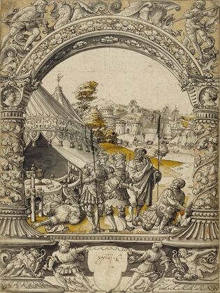 Mucius Scaevola Thrusting His Right Hand into the Flames before Lars Porsenna