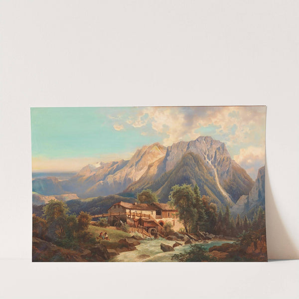 Mühle im Gebirge by Josef Thoma