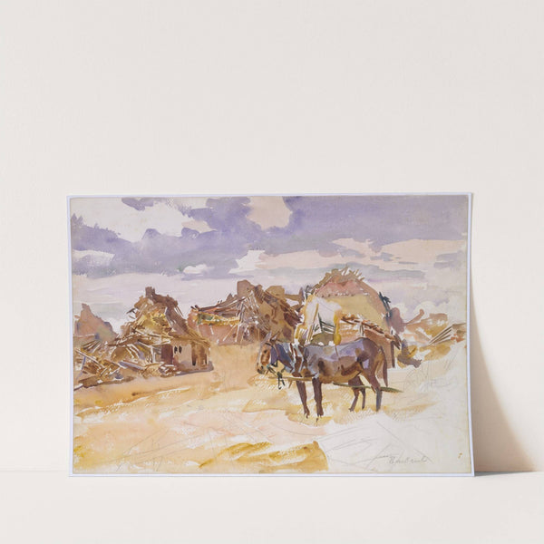 Mules and Ruins by John Singer Sargent