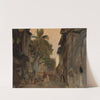 Mumbai – street, bamboo palms. From the journey to India (1907) by Jan Ciągliński