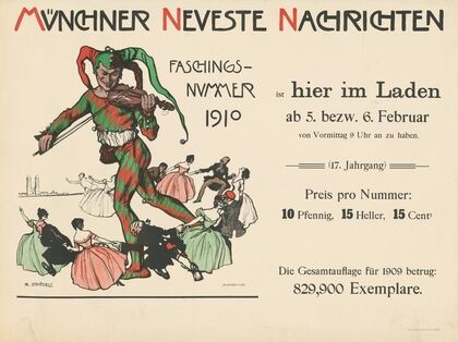 Münchner neueste Nachrichten. Faschingsnummer 1910 (1910)