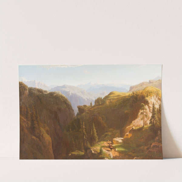 Munich In the mountains (1862) by Eduard Gleim