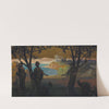 Mural Sketch, Pastoral Study, No. 1 (before 1950) by Henry Keller