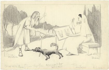 Muratore et Bréval dans ‘Pénélope’ de René Fauchois, musique de Gabriel Fauré (1913)