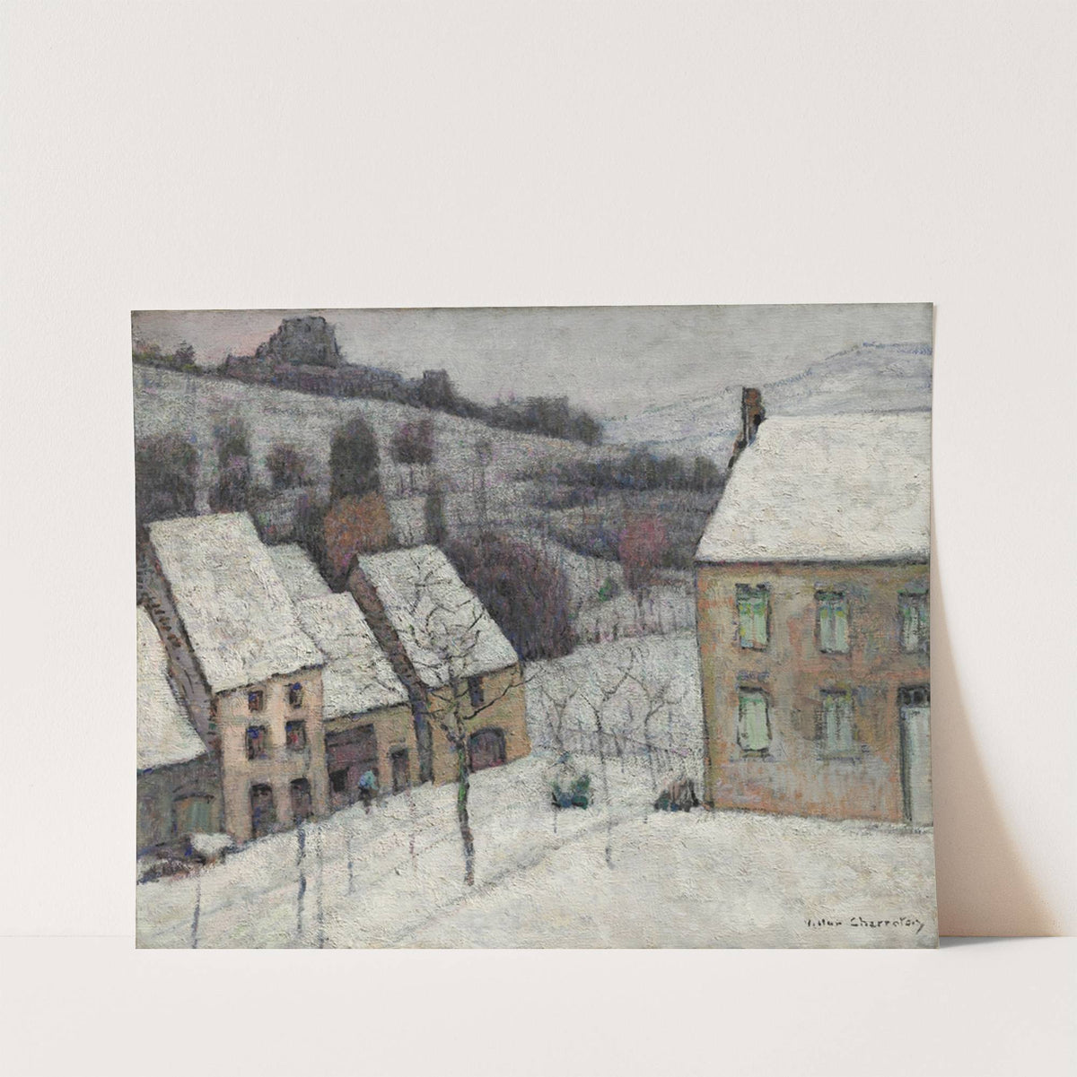 Murol in the Snow by Victor Charreton