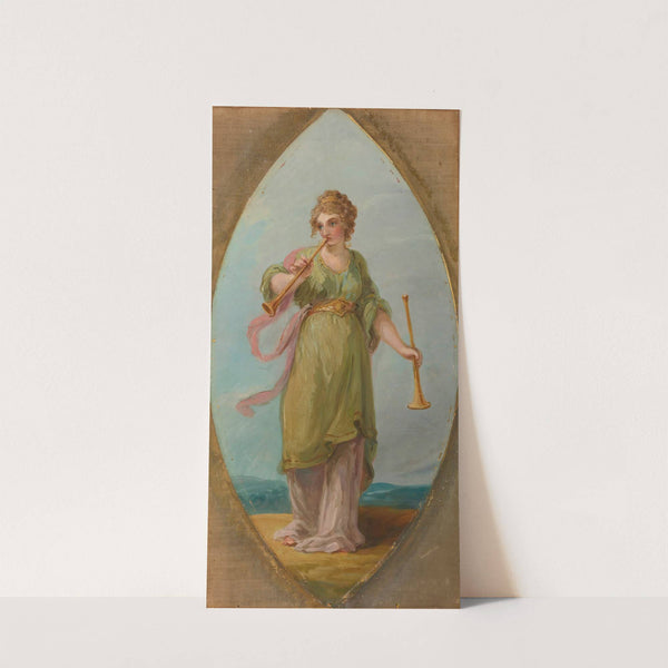Muse with two trumpets by Circle of Angelica Kauffmann