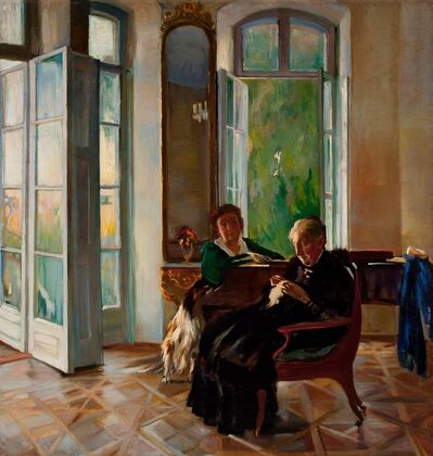 Music room interior in Peremyl (1914)
