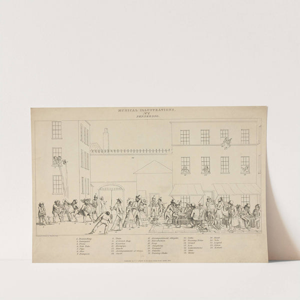 Musical illustrations, No. 1. Penseroso (1828) by Theodore Lane