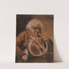 Musician playing the French horn by Aleksander Orłowski