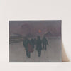 Musicians Returning in the Early Morning through Snowed Landscape by Jozef Teodor Mousson
