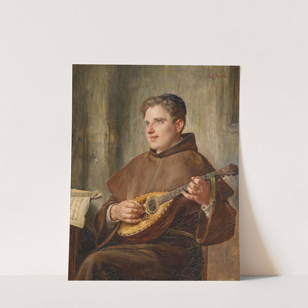 Musizierender Mönch by Ernst Nowak