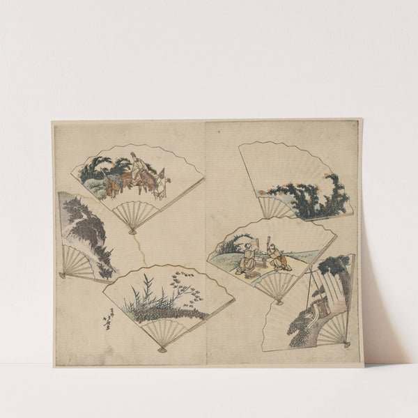 Mutamagawa senmen harimaze by Katsushika Hokusai