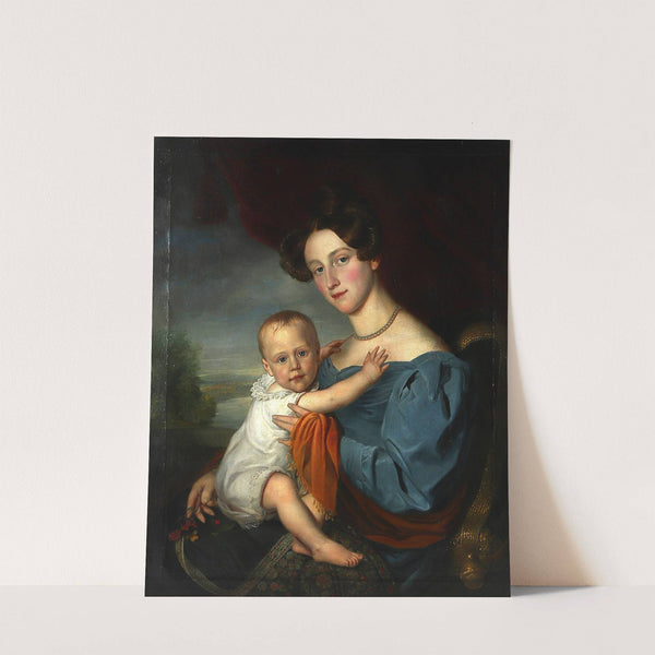 Mutter mit Kind by François Van Dorne