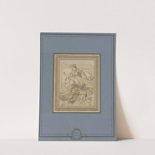 Muttergottes von Engeln getragen auf Wolken by Federico Barocci