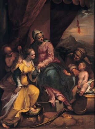 Mystic marriage of Saint Catherine (1590)