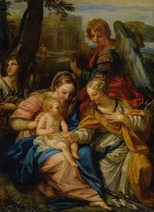 Mystic Marriage Of Saint Catherine Of Alexandria