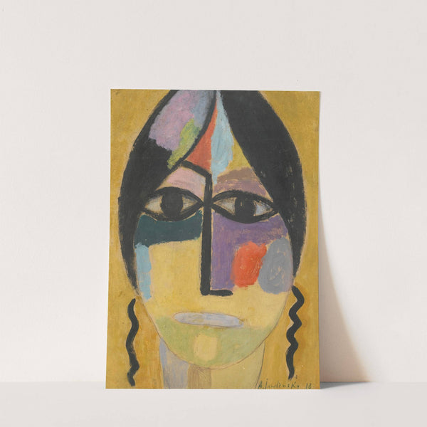 Mystischer Kopf; Rabenflügel Iv (Mystical Head; Raven’s Wing Iv) (1918) by Alexej von Jawlensky