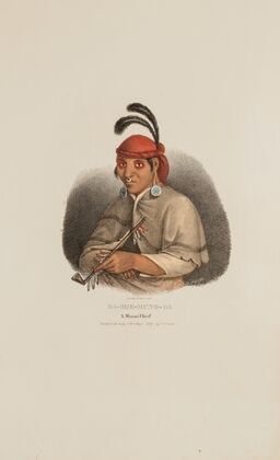 NA-SHE-MUNG-GA, A Miami Chief (1835) — size preview