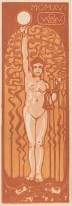 Naakte vrouw met spiegel en weegschaal (1915)