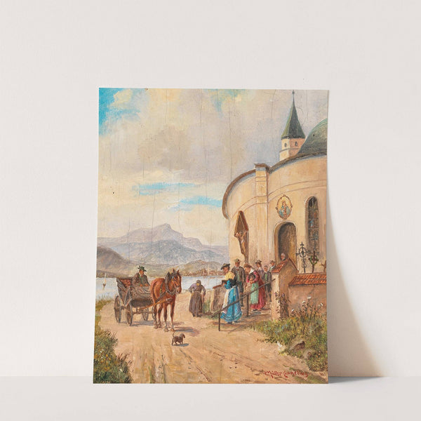 Nach dem Kirchgang by Ludwig Müller-Cornelius