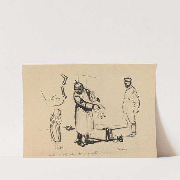 Nach Paris. -moi aussi, chai des enfants (c. 1914-1919) by Jean-Louis Forain