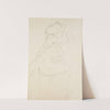 Nach rechts (semi-nude facing right) by Gustav Klimt