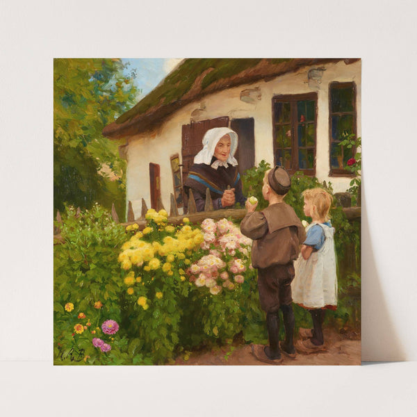 Nachbarn by Hans Andersen Brendekilde