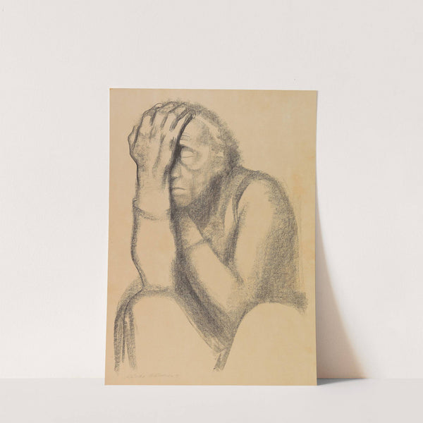 Nachdenkende Frau (1920) by Käthe Kollwitz