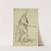 Nackter stehender und ein kniender Mann by Cristoforo Roncalli