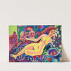 Nacktes Mädchen auf Diwan (1924) by Ernst Ludwig Kirchner
