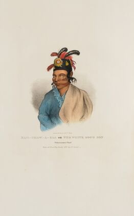 NAH-SHAW-A-GAA The White Dog’s Son, Pottawatomie Chief (1835) — size preview