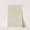 Naked Girl Standing, with Right Hand to Breast by Gustav Klimt