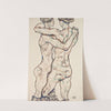 Naked Girls Embracing (1914) by Egon Schiele
