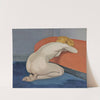 Naked Woman Kneeling In Front of a Red Couch (1915) by Félix Vallotton