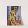 Naked woman with flower bouquet by Gustave De Smet