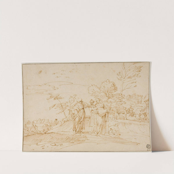Naomi Counseling Ruth Near the Farm of Boaz by After Annibale Carracci